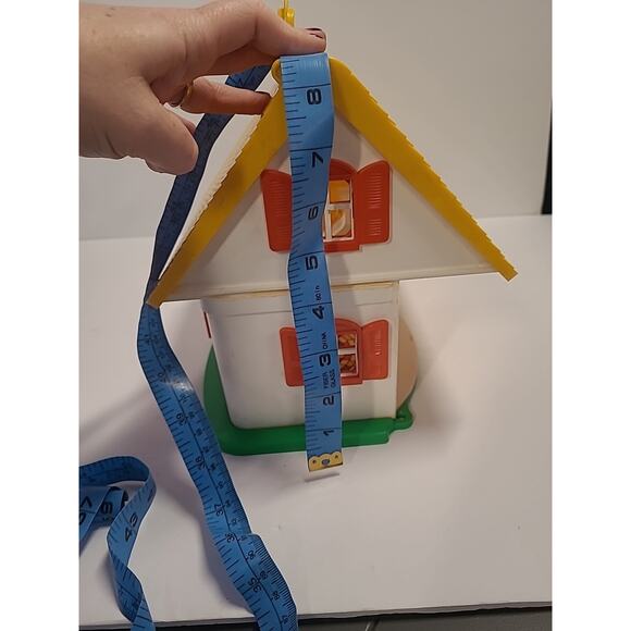 Playskool Hasbro Weebles Wobbles Cottage House Vintage 1973 Yellow White - Picture 15 of 15